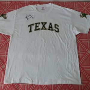 NHL Texas stars hockey tshirt signed #23 XL white hanes tagless y2k